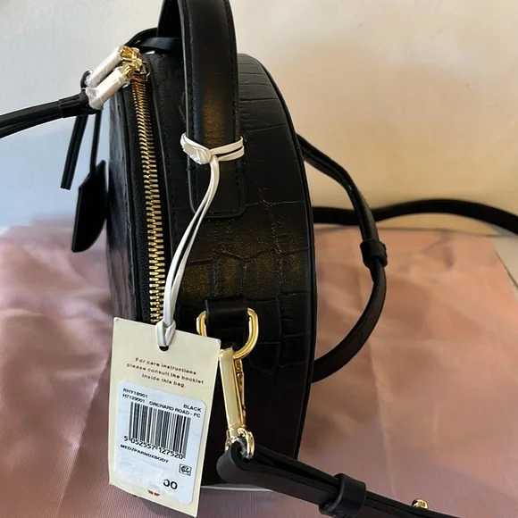 NWT RADLEY LONDON WOMEN’S ORCHARD ROAD FAUX CROC SMALL ZIP AROUND CROSSBODY BAG - Picture 4 of 11